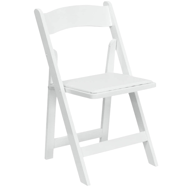 White padded chairs